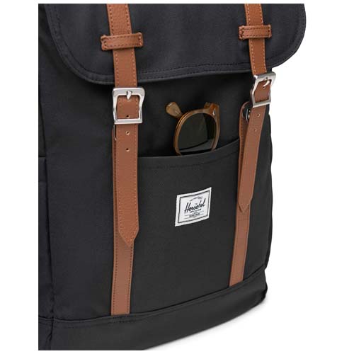 Herschel Retreat™ recycelter Laptop-Rucksack 23 L, schwarz