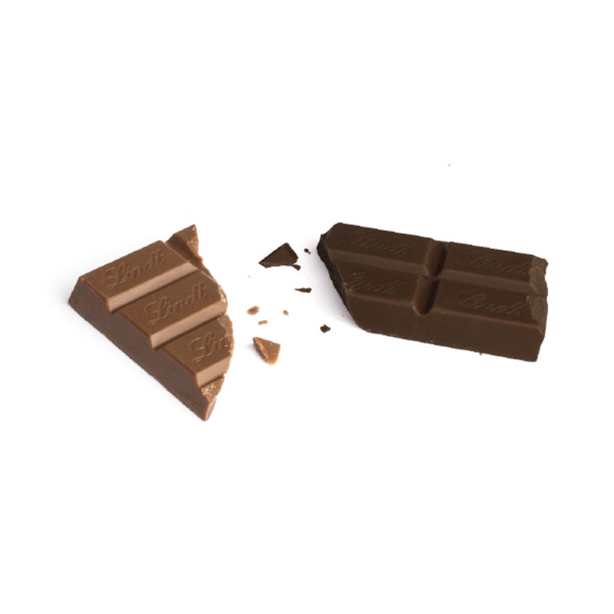 Lindt Schokoladentafel in Mailingmappe | 100 g | Zartbitterschokolade | 4c Euroskala einseitig