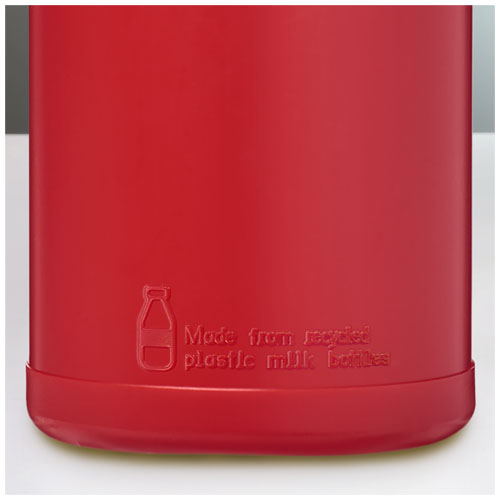 Baseline 500 ml recycelte Sportflasche mit Klappdeckel, rot, rot