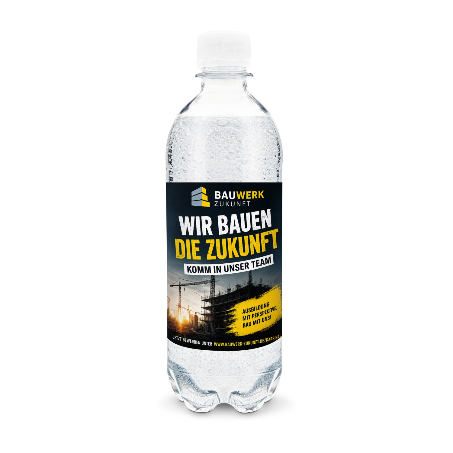 500 ml PromoWater - Mineralwasser - Papier-Etikett