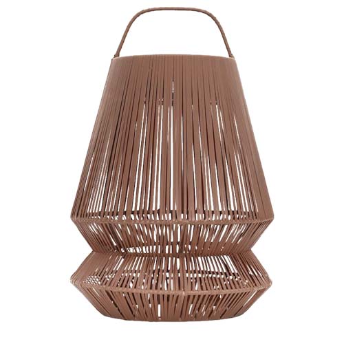 Originalhome Lampion tragbare Laterne aus recyceltem Material, ziegelstein