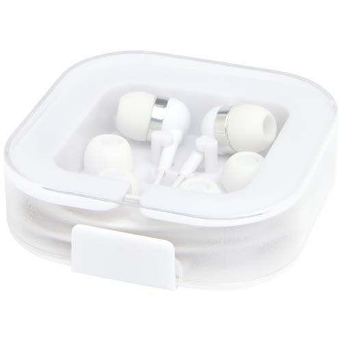 Baekdu kabelgebundenes Headset Typ-C mit Aufbewahrungsbox aus recyceltem Kunststoff, weiss