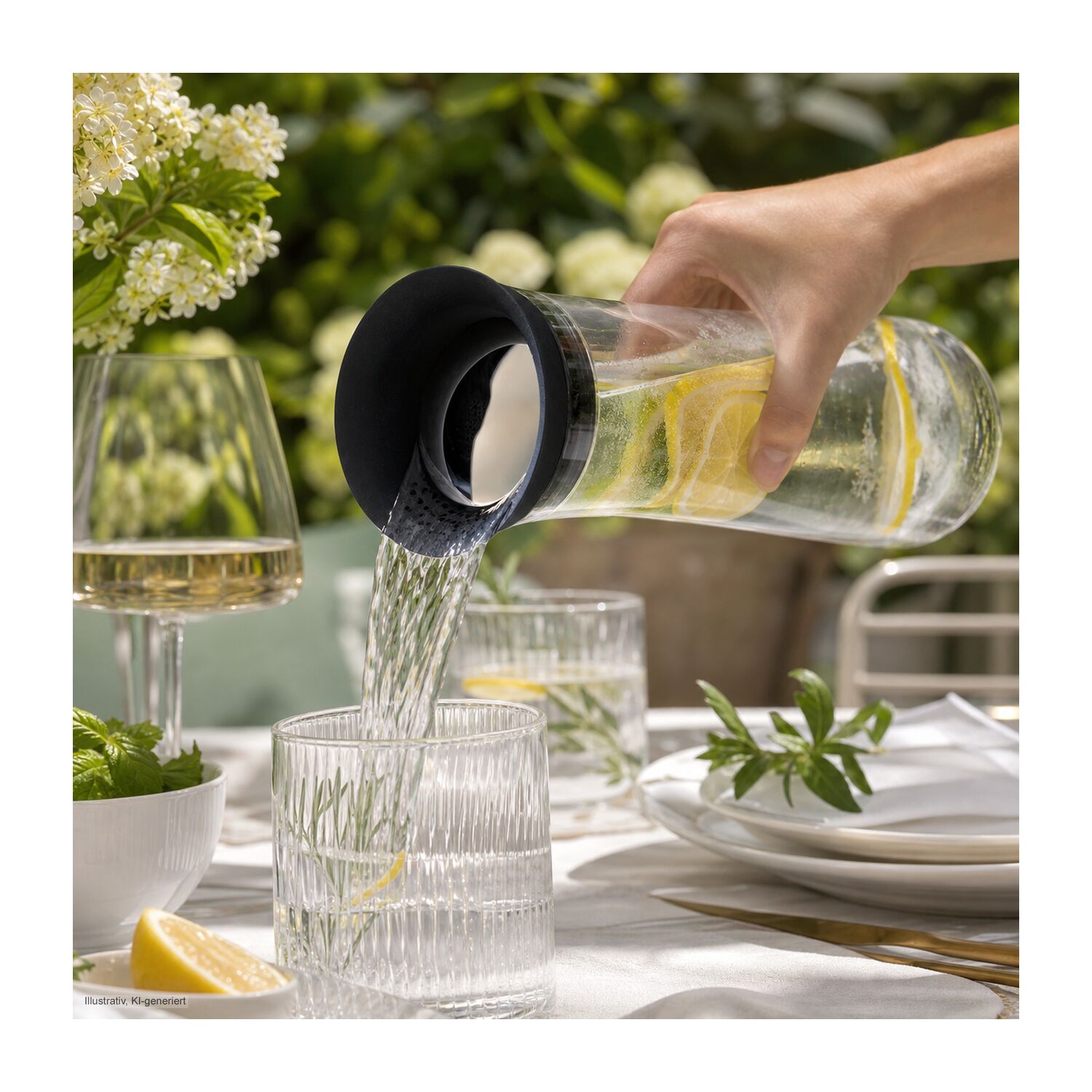 Geschenkset / Präsenteset: Karaffe Frisch & Fruchtig