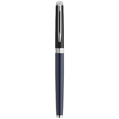 Waterman Hemisphere Color-Block Tintenroller mit Palladiumbeschichtung (schwarze Mine), blau, schwarz