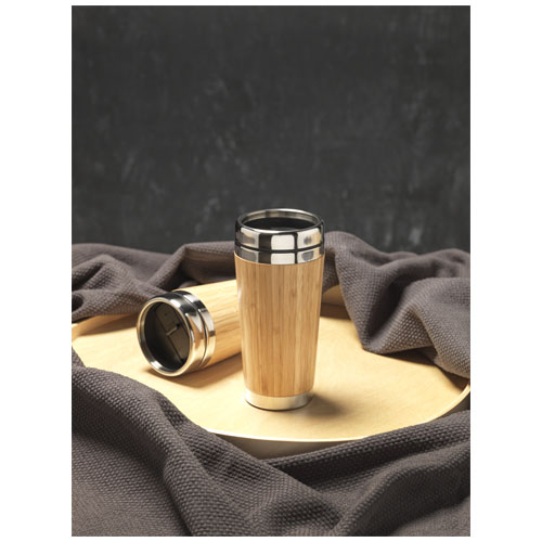 Bambus 450 ml Becher mit Bambus-Außenseite