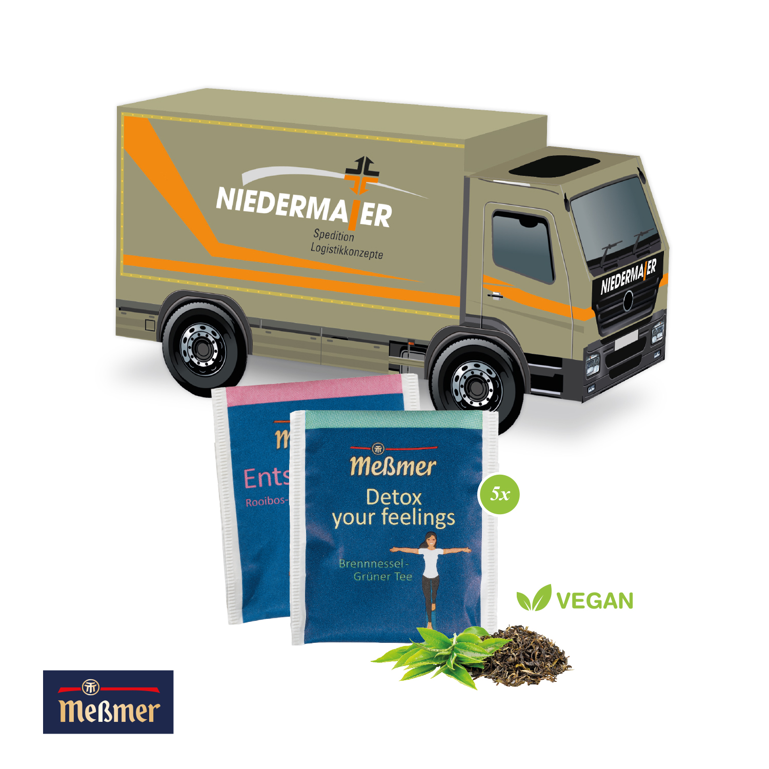 3D Präsent "LKW" mit Meßmer