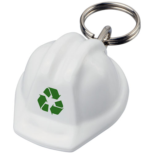 Kolt Schutzhelm Schlüsselanhänger aus recyceltem Material, weiss