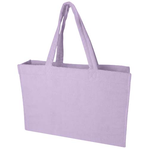 Siam GRS-recycelte Strandtragetasche aus Frottee 13 L, fliederfarben