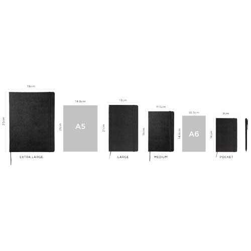 Moleskine Classic Hardcover Notizbuch L – liniert, scharlachrot