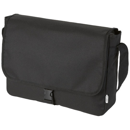 Retrend RPET Schultertasche 6L, schwarz
