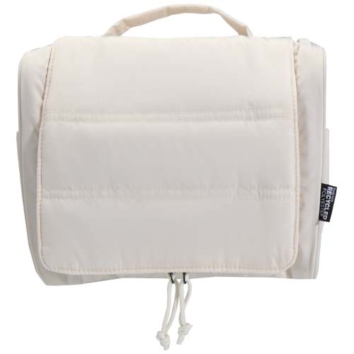 Puffer GRS recycelte aufhängbare Kulturtasche 8L, sandstone