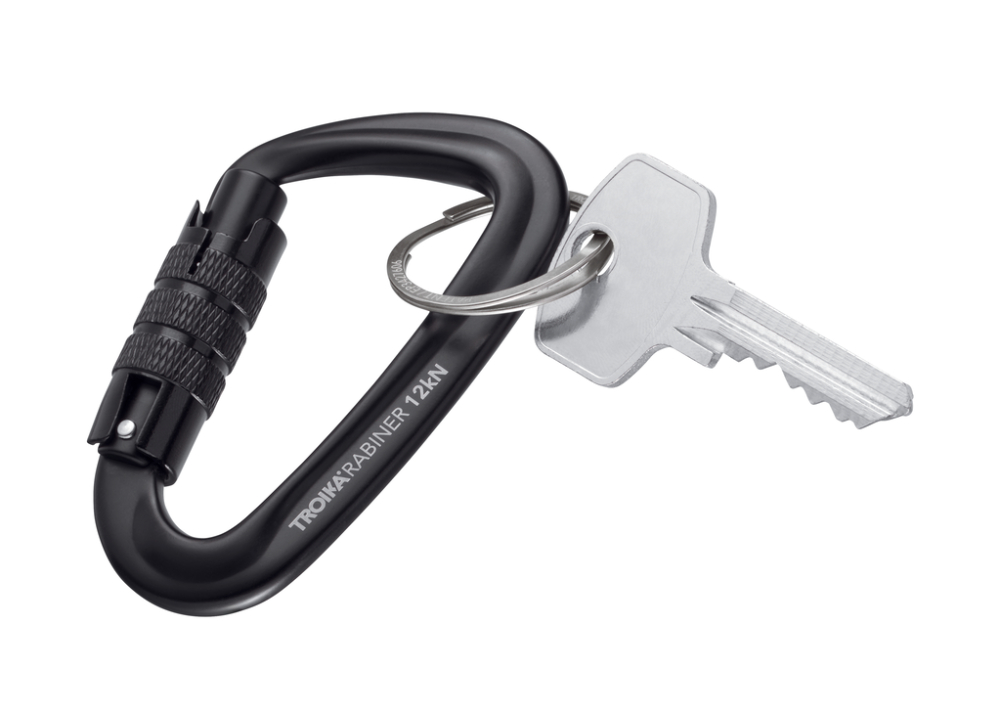 TROIKA Karabiner TROIKARABINER, schwarz