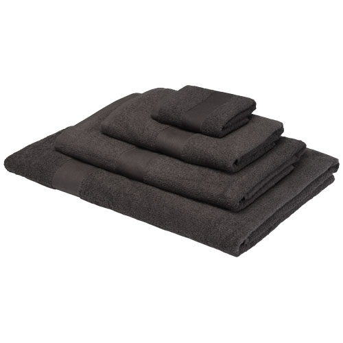 Evelyn 450 g/m² Baumwollhandtuch 100 x 180 cm, hellgrau