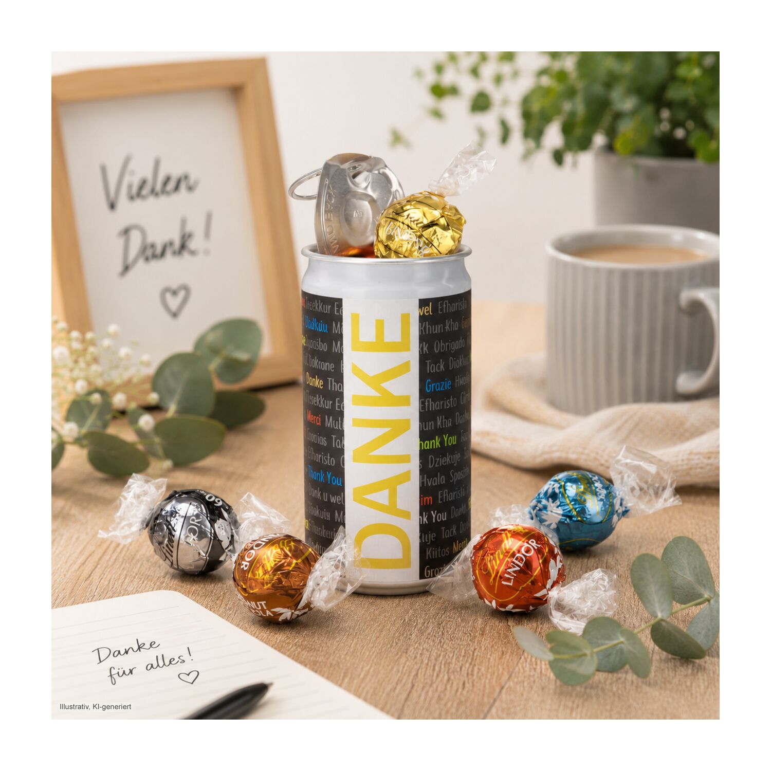 Geschenkartikel / Präsentartikel: Lindt-Geheimnis Danke