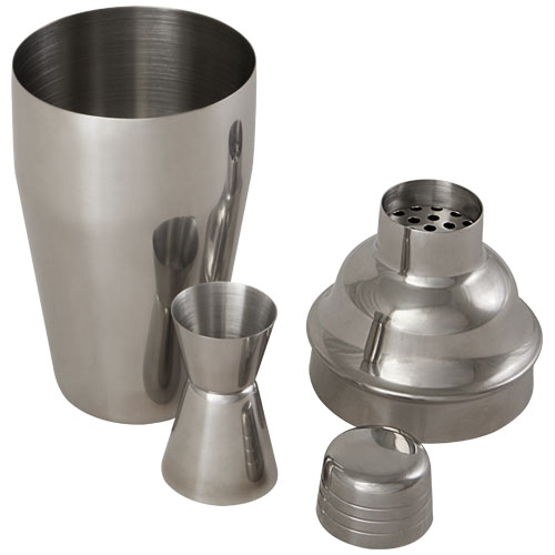 Gaudie Cocktailshaker aus recyceltem Edelstahl, silber
