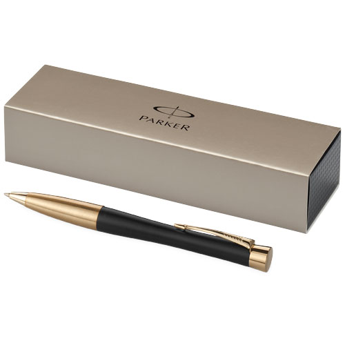 Parker Urban Kugelschreiber (blaue Mine), schwarz, gold