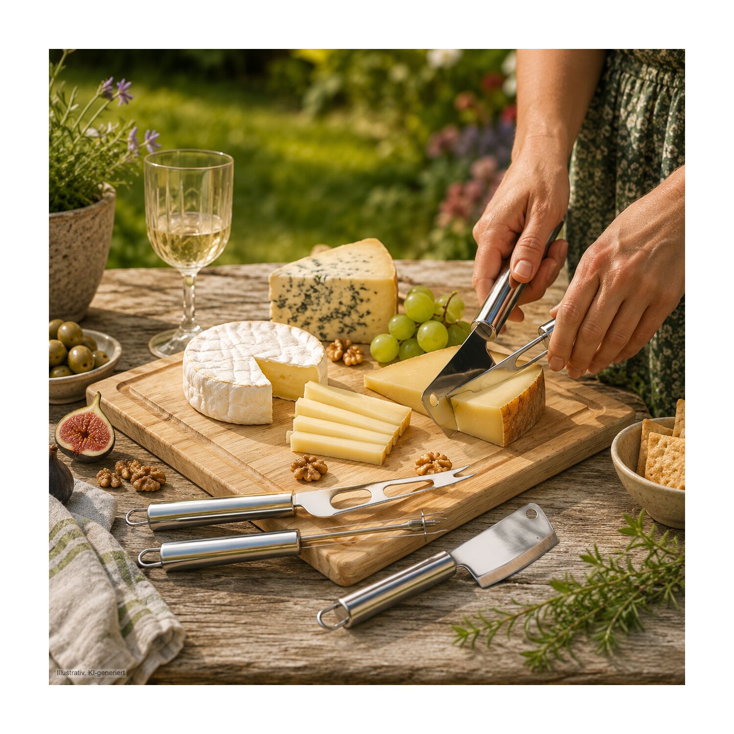 Geschenkset / Präsenteset: Käse & Wein
