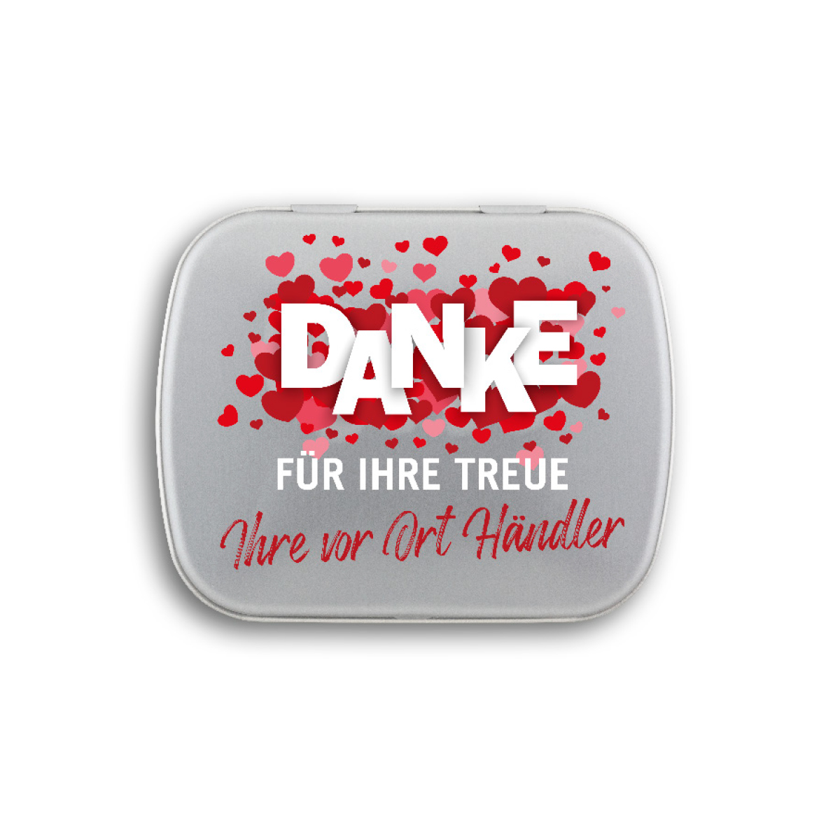 Mini Nostalgiedose | 20 g | zuckerhaltige Pfefferminztabletten | blank | ohne Druck