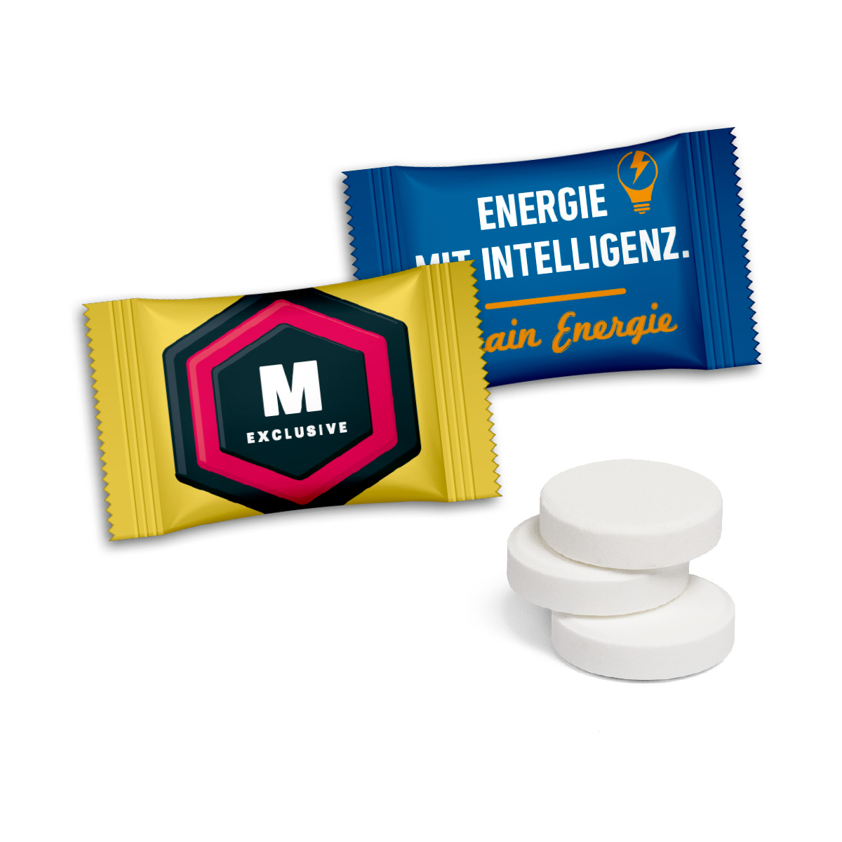 Traubenzuckertabletten im Flowpack