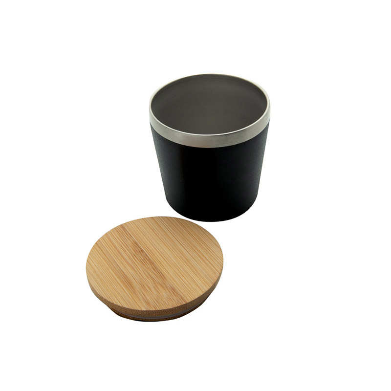 Baladeo Edelstahlbecher NAGANO mit Bambusdeckel M