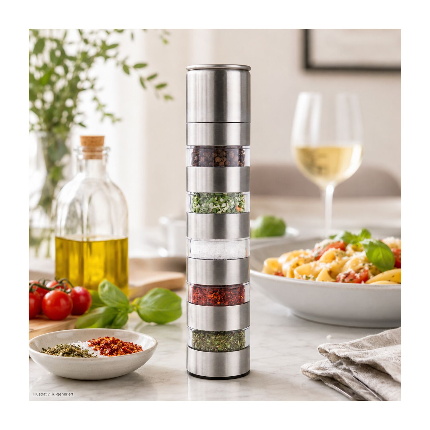 Geschenkset / Präsenteset: 5 in 1 - Gewürzmühlenvariation