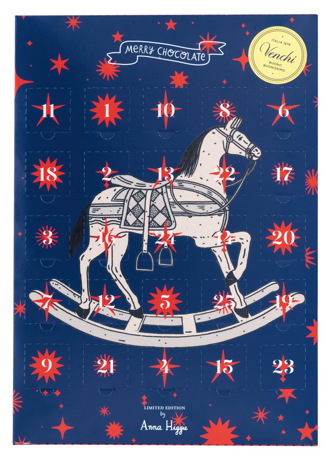 Venchi Adventskalender mit Schokoladentäfelchen
