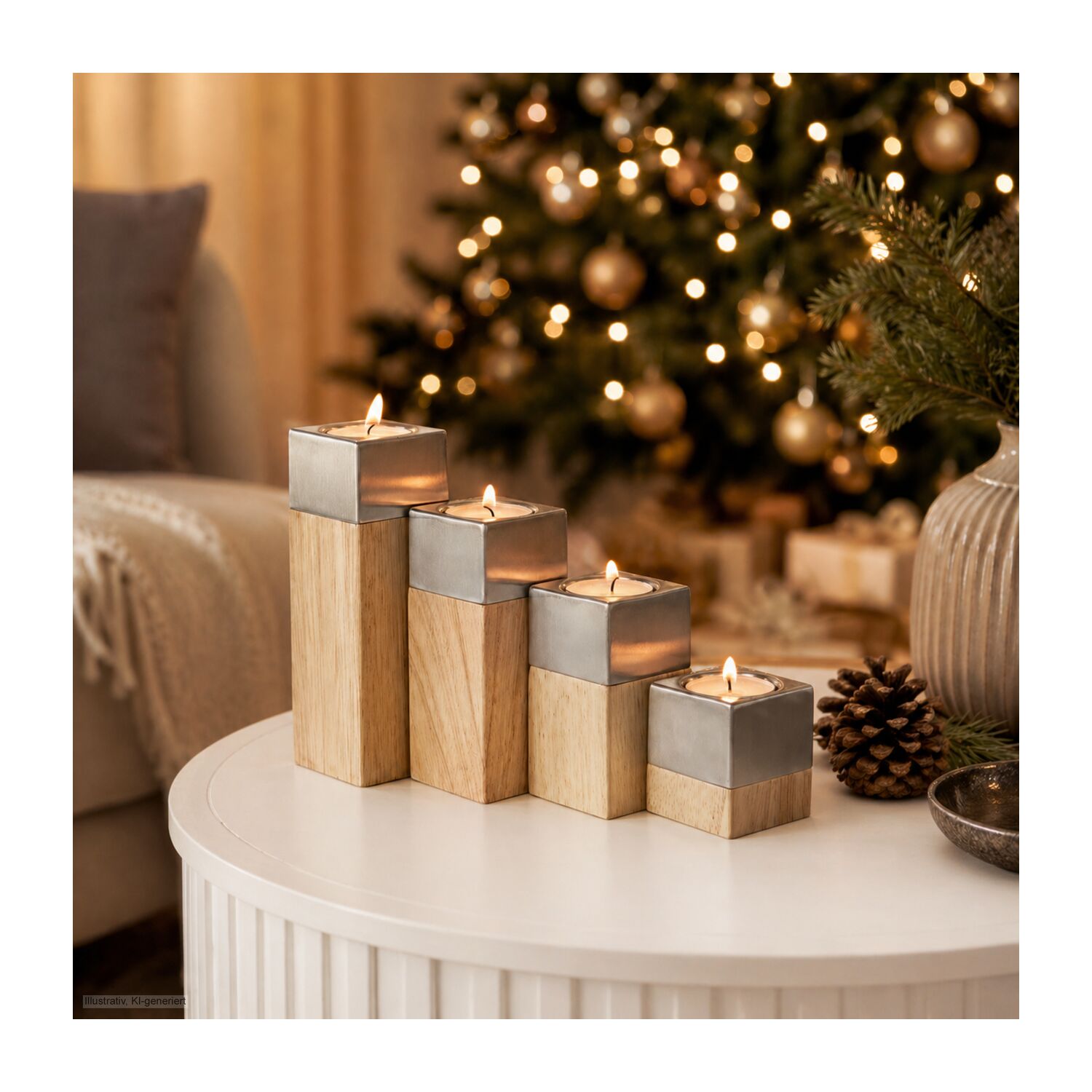 ROMINOX® 4er Teelicht-Set // Luce