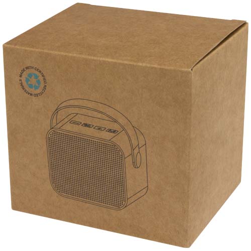 Diya 3W kabelloser Lautsprecher aus recyceltem Kunststoff, weiss