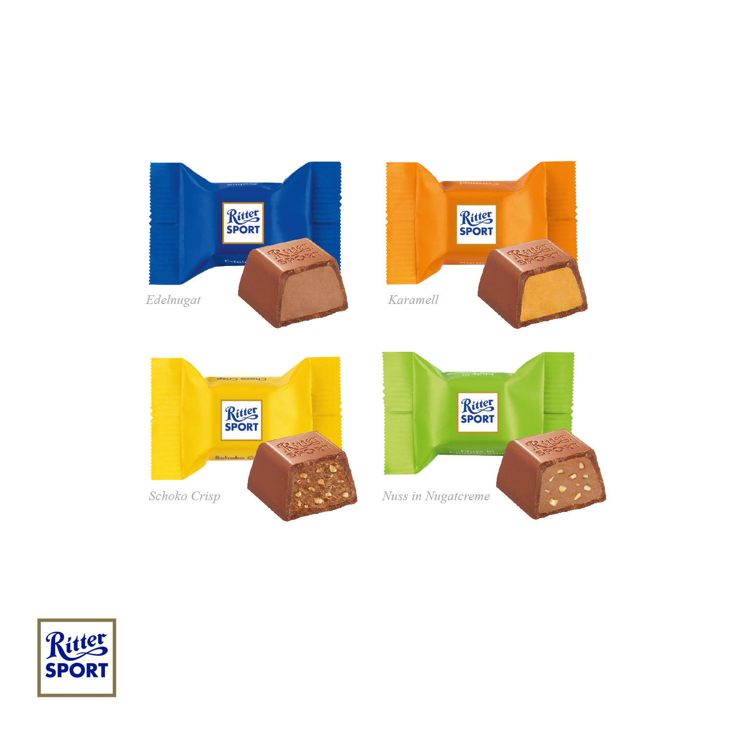3D Präsent "Container" mit Ritter SPORT Schokowürfel