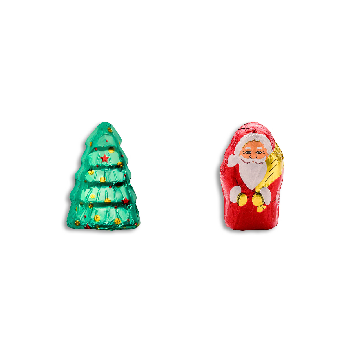 "Rausch Plantagen" Schokoladen-Figuren in Klappkarte klein | 10 g | Weihnachtsbaum | 4c Euroskala