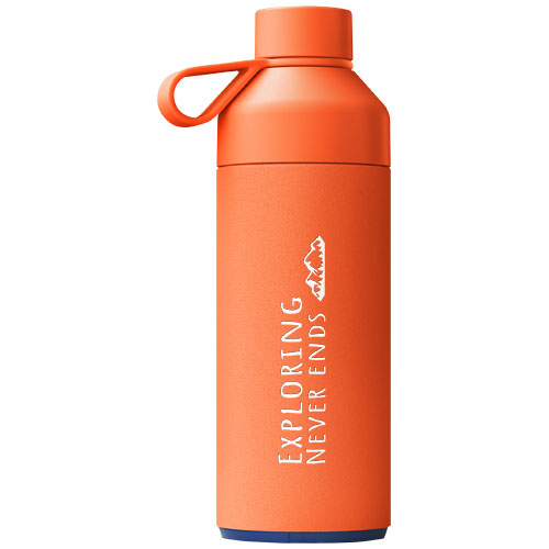 Big Ocean Bottle 1 L vakuumisolierte Flasche, sonnenorange