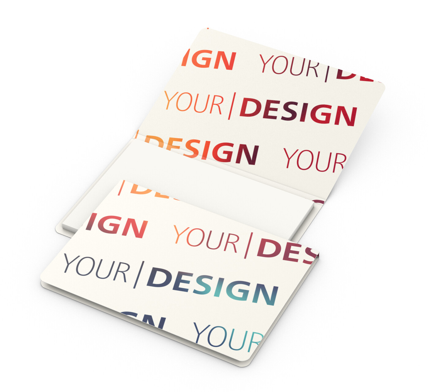Haftnotizblock Memo-Card Recycling-Haftpapier Format klein Naturkarton-Umschlag