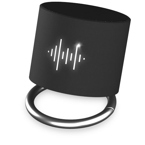 SCX.design S26 Lautsprecher Ring mit Leuchtlogo, schwarz