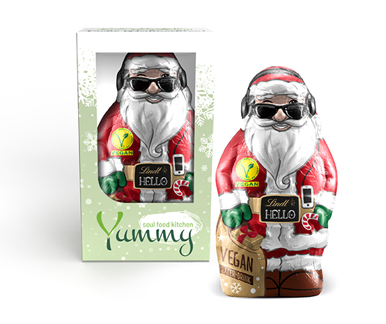 Lindt HELLO Santa Vegan | 80 g | 4c Euroskala