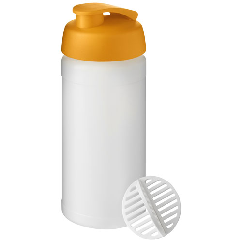 Baseline Plus 500 ml Shakerflasche, orange, klar mattiert