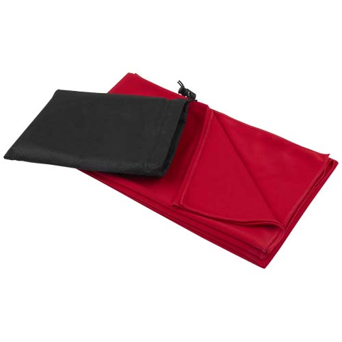 Lucas RPET Sporthandtuch 70 × 140 cm, rot