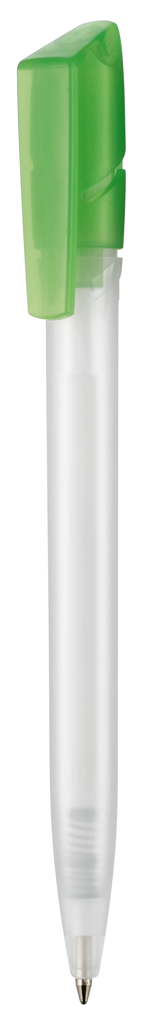 Kugelschreiber TWISTER FROZEN,frost-weiss TR/FR/kiwi transp.