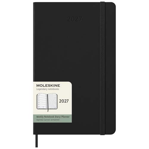 Moleskine Hardcover 12 Monate Wochenkalender L, schwarz