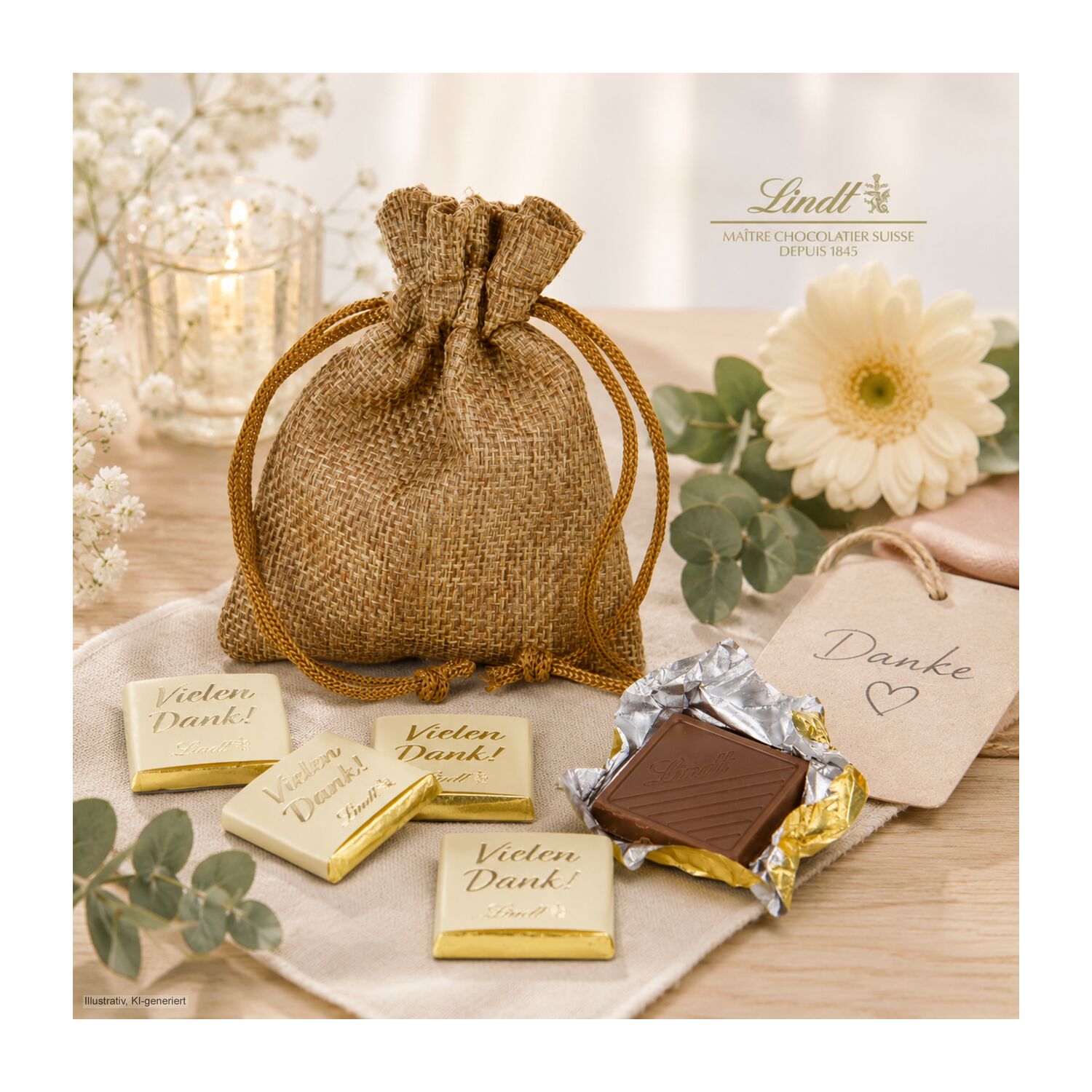 Geschenkset / Präsenteset: Vielen Dank Säckchen