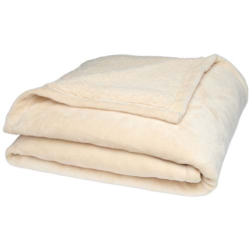 Ashen GRS-recycelte Sherpa Decke, oatmeal