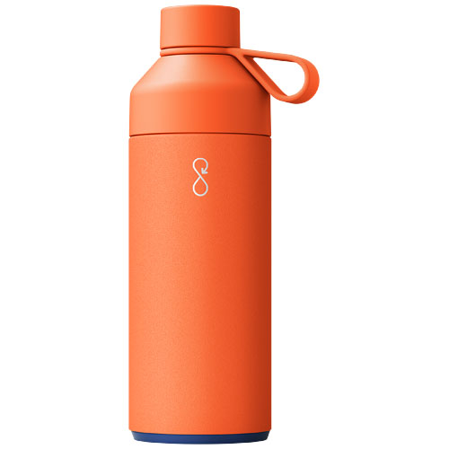 Big Ocean Bottle 1 L vakuumisolierte Flasche, sonnenorange