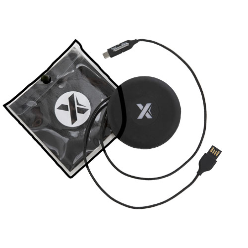 SCX.design C18 3-in-1 Travel Ladekabel mit Leuchtlogo