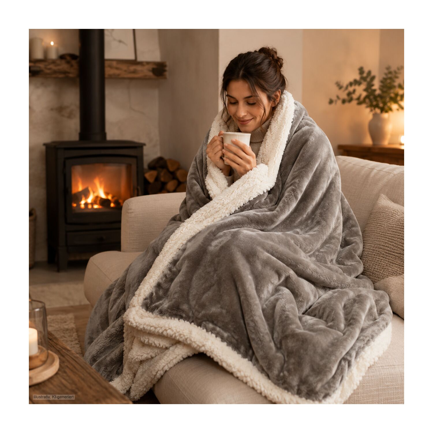 Kuscheldecke Sherpa - 150 x 200 cm, 430 g/m²