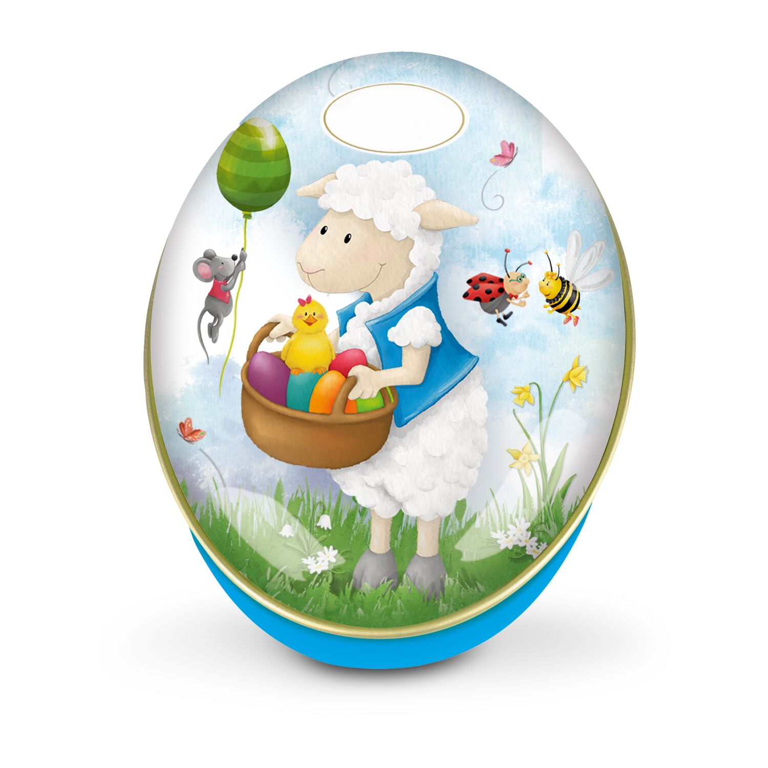 Geschenkartikel / Präsentartikel: Schokoladendose Osterhase