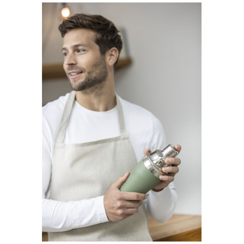 Gaudie Cocktailshaker aus recyceltem Edelstahl, silber