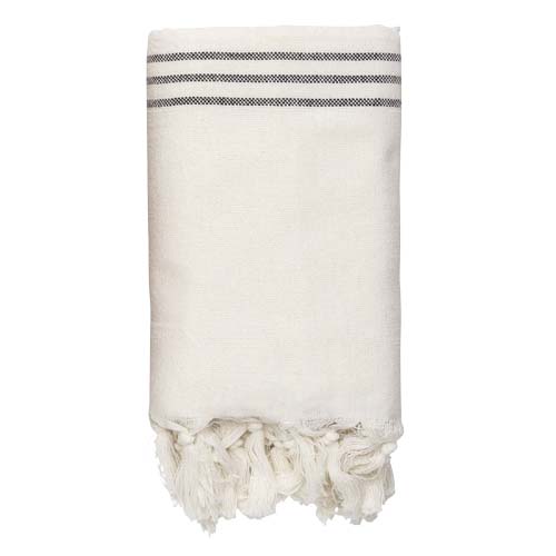 Originalhome Tuch 85 × 175 cm aus recyceltem Material, offwhite
