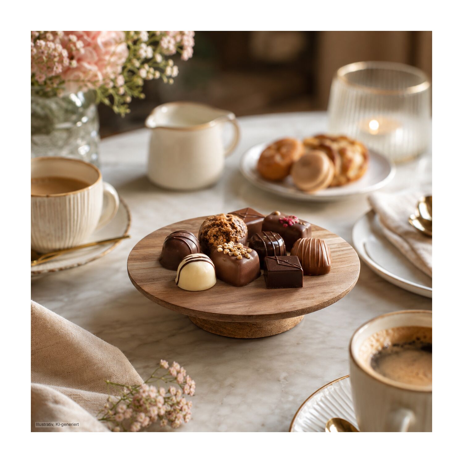 Geschenkset / Präsenteset: Pralinen-Etagere