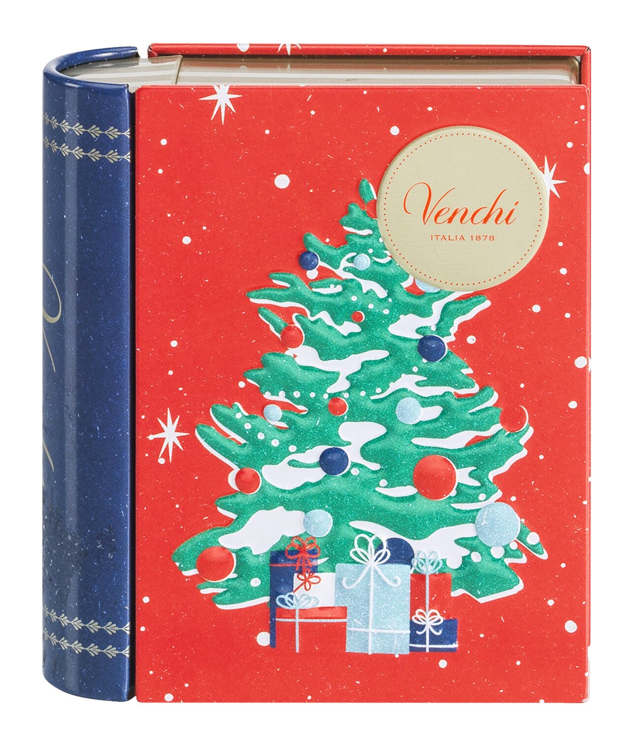 Venchi Metallbuch Weihnachten Chovaviar Pralinen