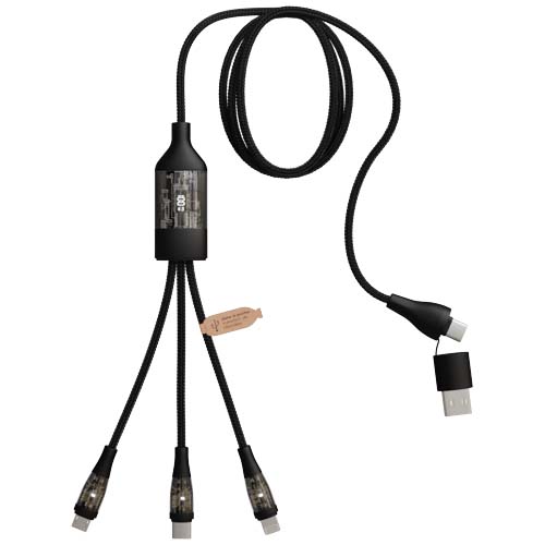 SCX.design C50 100 W/5 A 5-in-1 Schnellladekabel mit Digitalanzeige