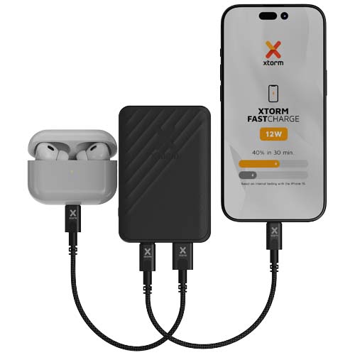 Xtorm XG205 Go2 12 W 5000 mAh Schnelllade-Powerbank, schwarz